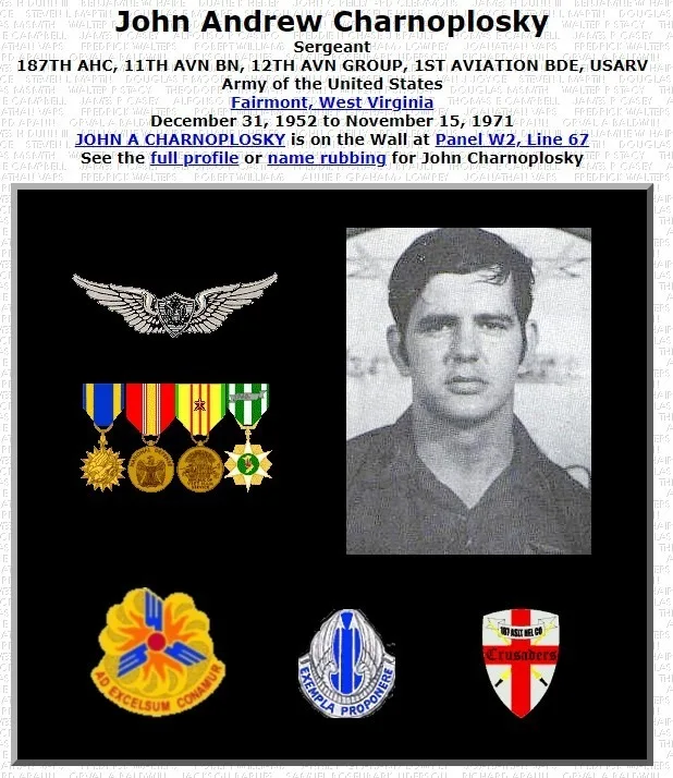 Lost Brothers (KIA)  187th Assault Helicopter Company